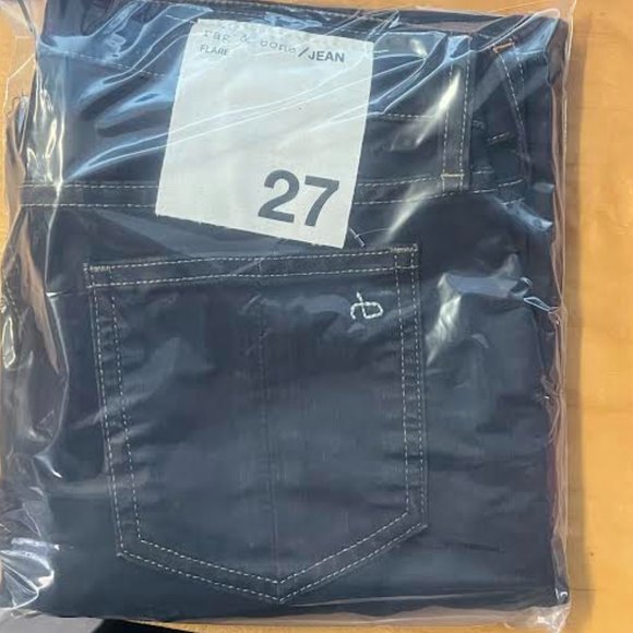NWT! RAG & BONE 10 Inch Dune Flare Jeans Size-27 - Picture 6 of 7